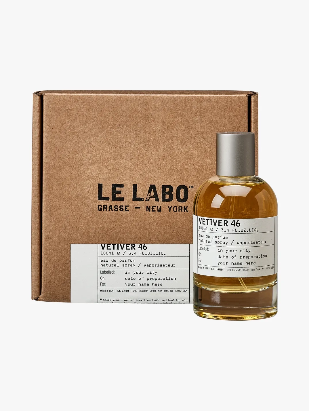香水(ユニセックス) lelabo vetiver 46 100ml Vetiver 46 Le Labo perfume - a fragrance for women and men 2006