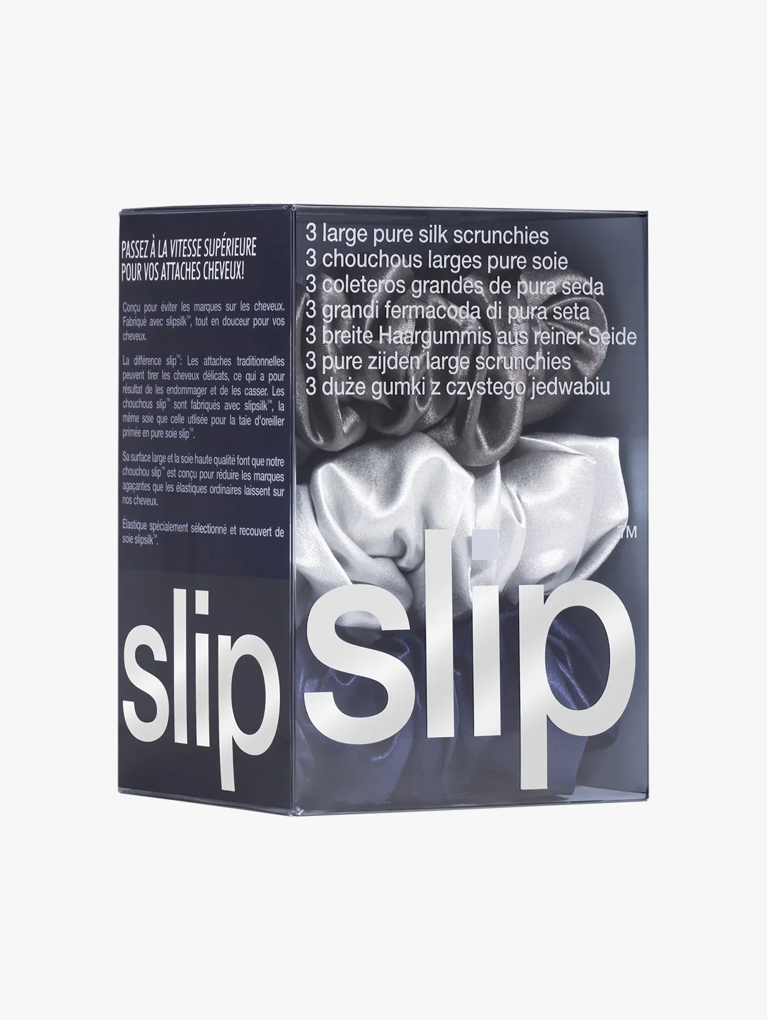 Alternative Image Slip Midnight Large Scrunchies