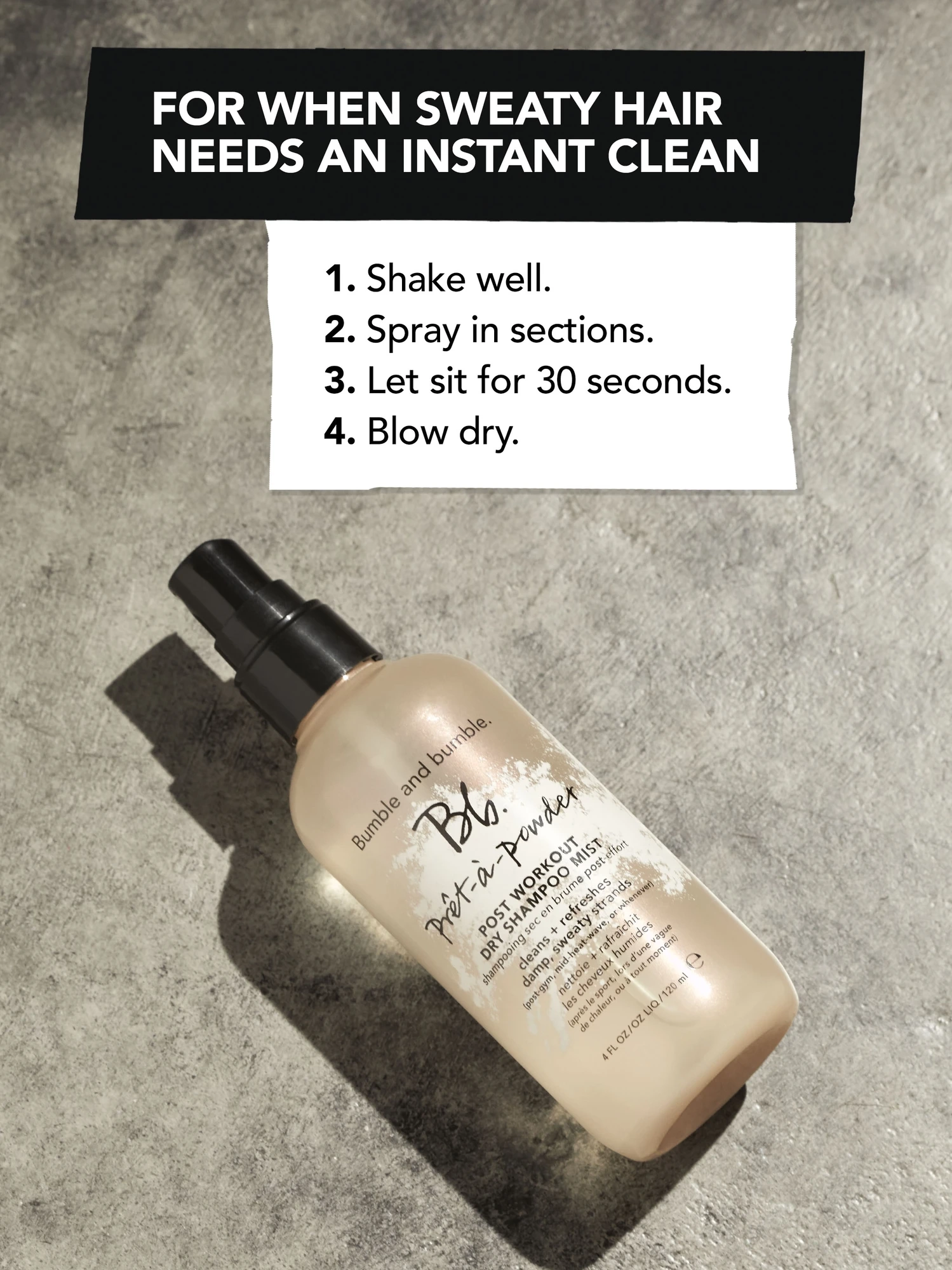 Alternative Image Bumbleandbumble Preta Powder Post Workout Dry Shampoo Mist