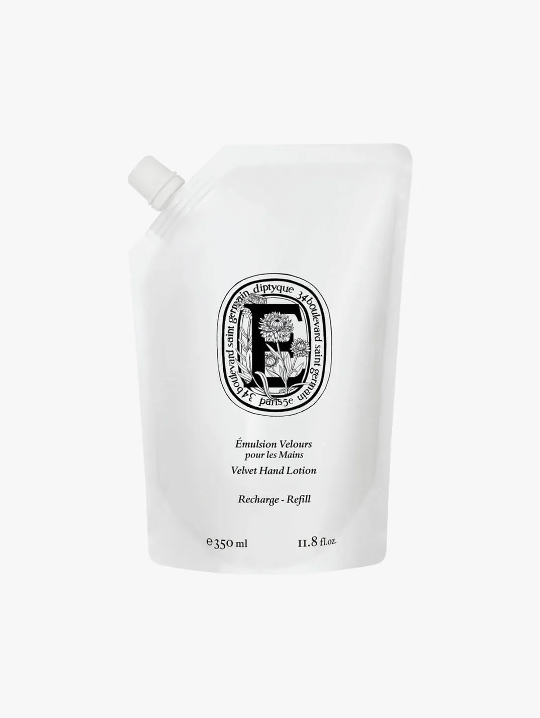 diptyque ヴェルヴェットハンドローション リフィル 350ml diptyque Refill Velvet Hand Lotion | MECCA