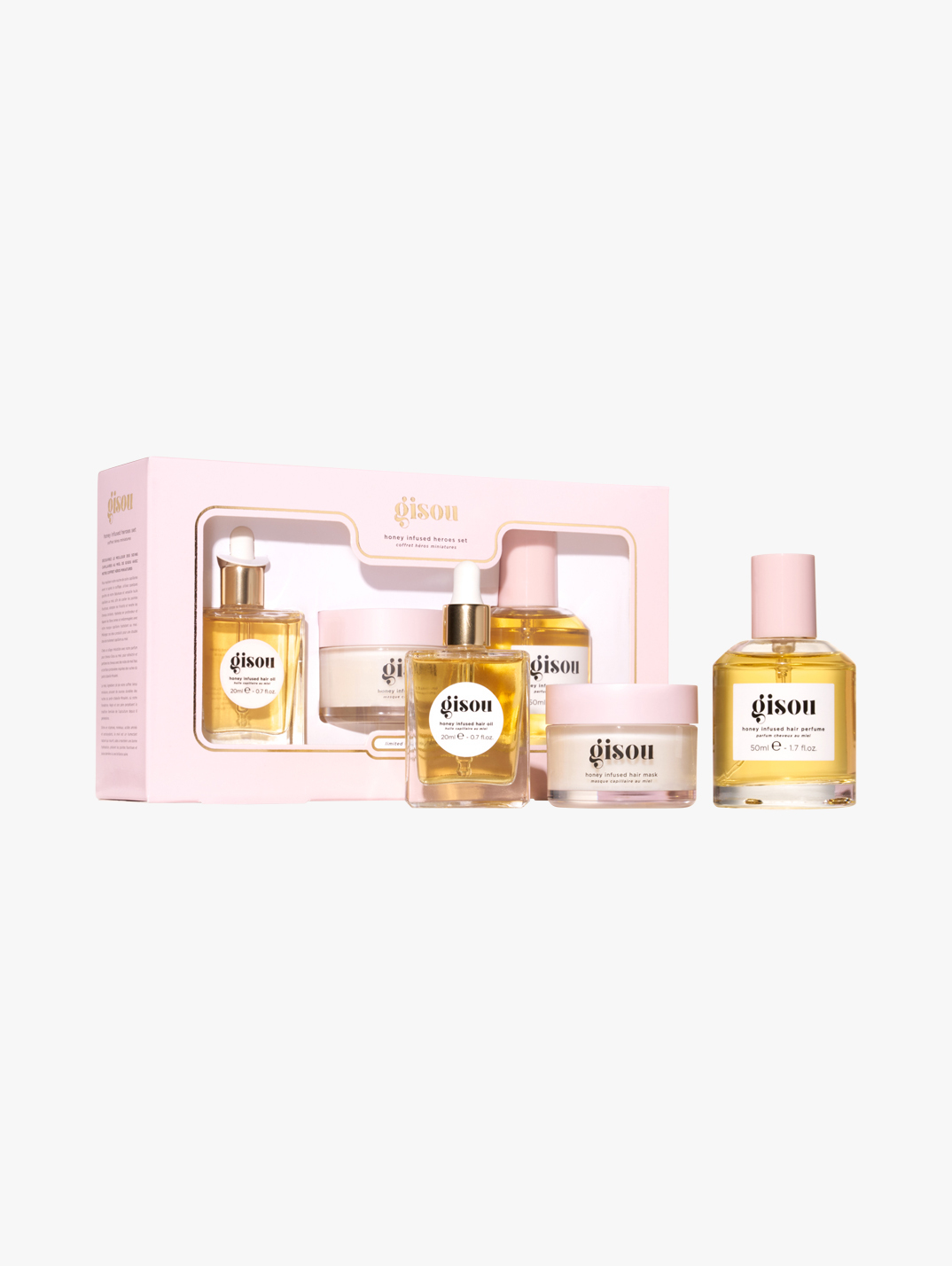 GISOU Honey Gloss Hydration Heroes セット Gisou Honey Gloss Hydration Heroes Value Set: Hair Perfume