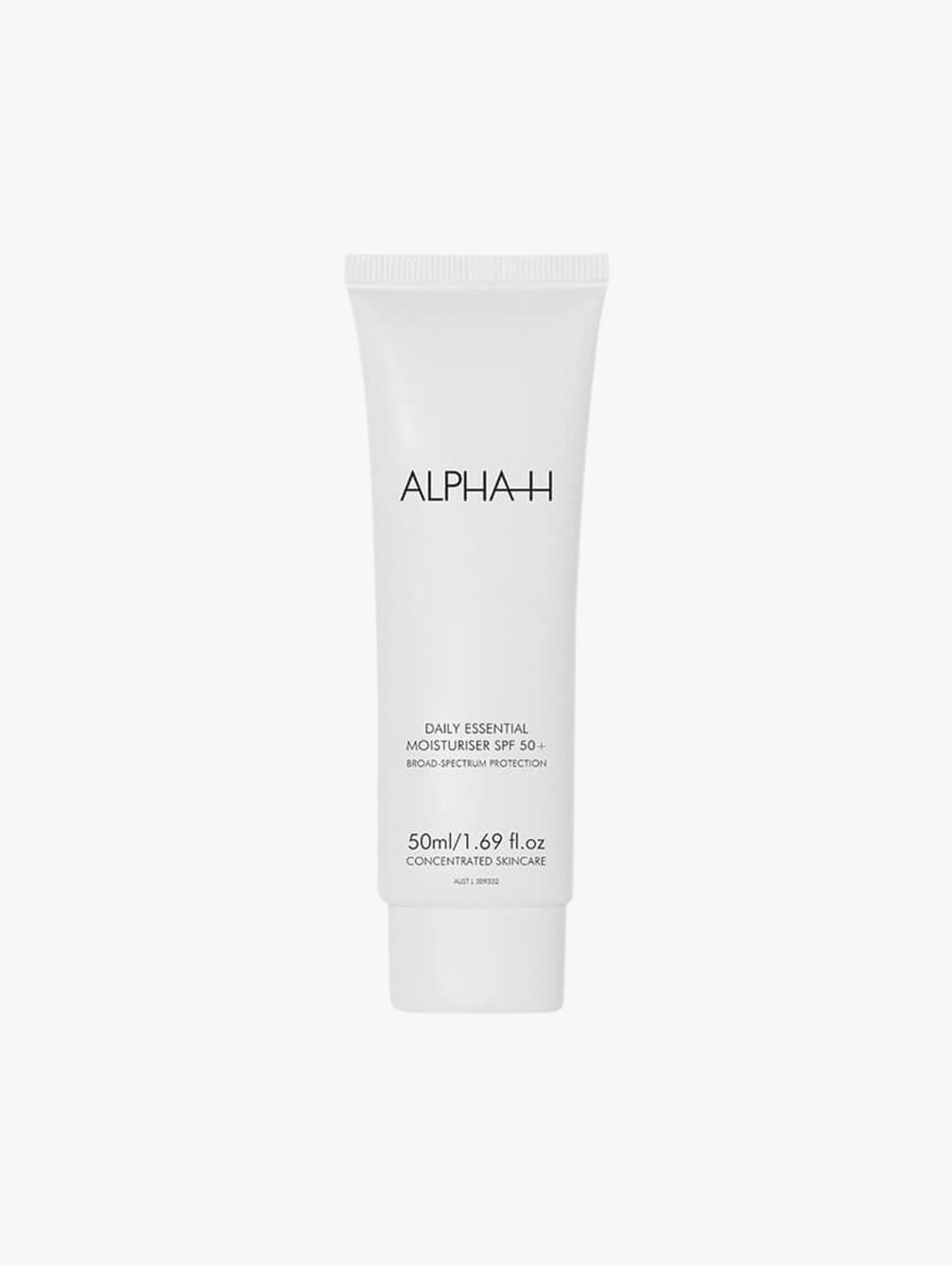 Alpha-H Daily Essential Moisturiser SPF 50+ with Vitamin E | MECCA