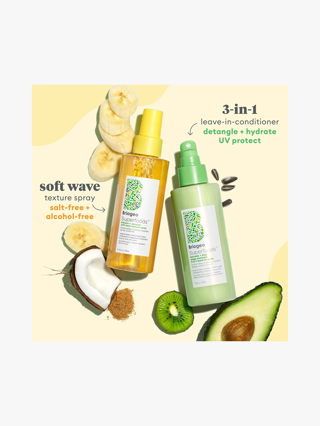 Briogeo Superfoods Banana + Coconut Soft Wave Texture Spray