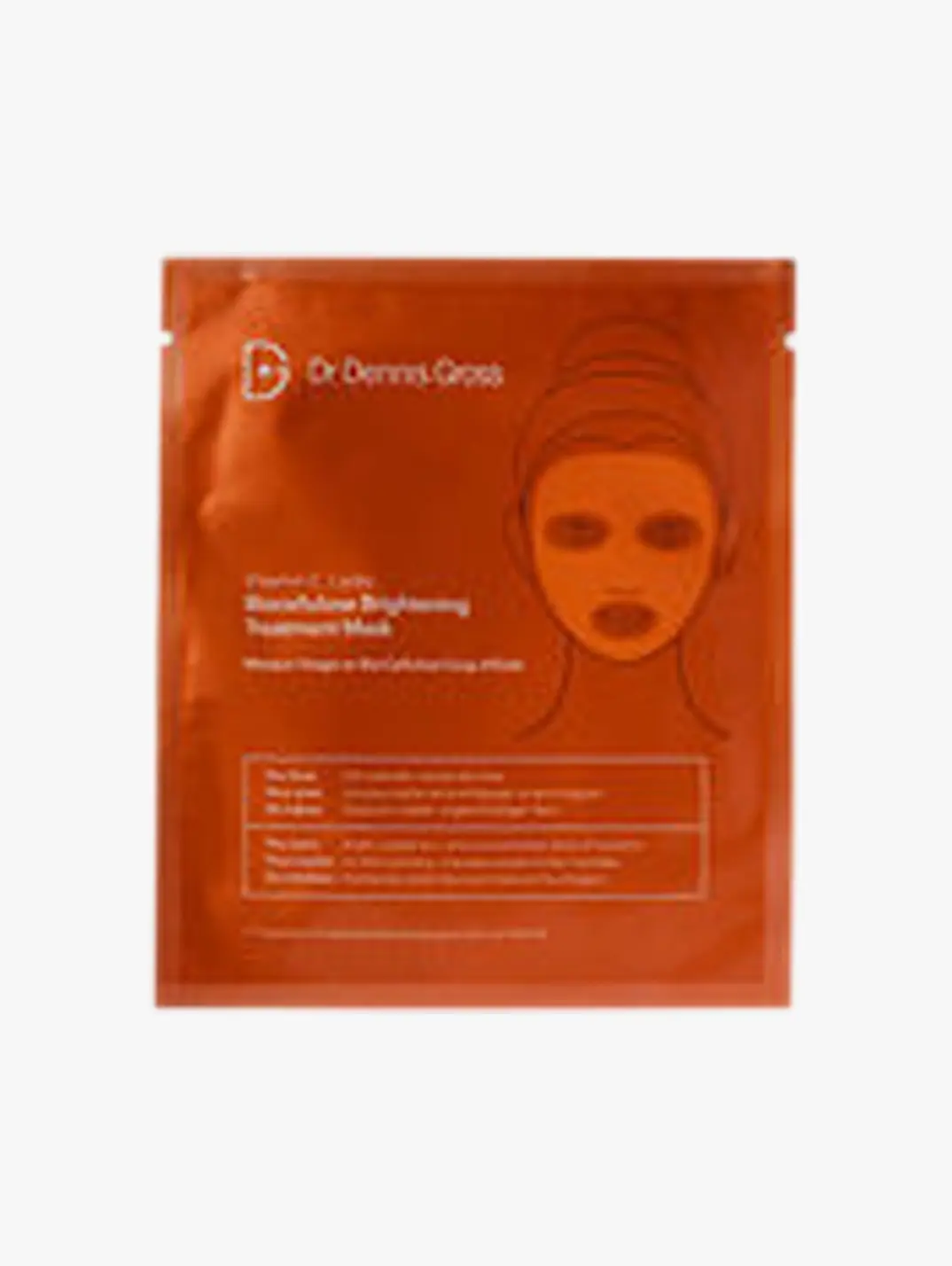 Dr. Dennis Gross Vitamin C + Lactic Biocellulose Brightening Treatment Mask 1 app | MECCA
