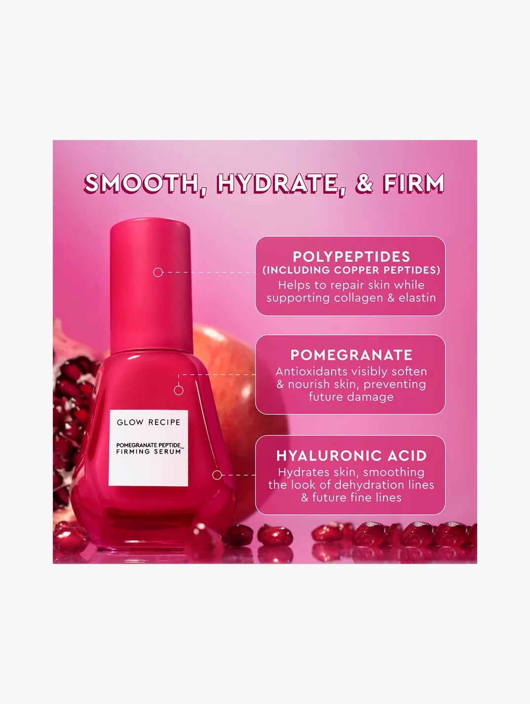 Alternative Image Glow Recipe Pomegranate Peptide Serum