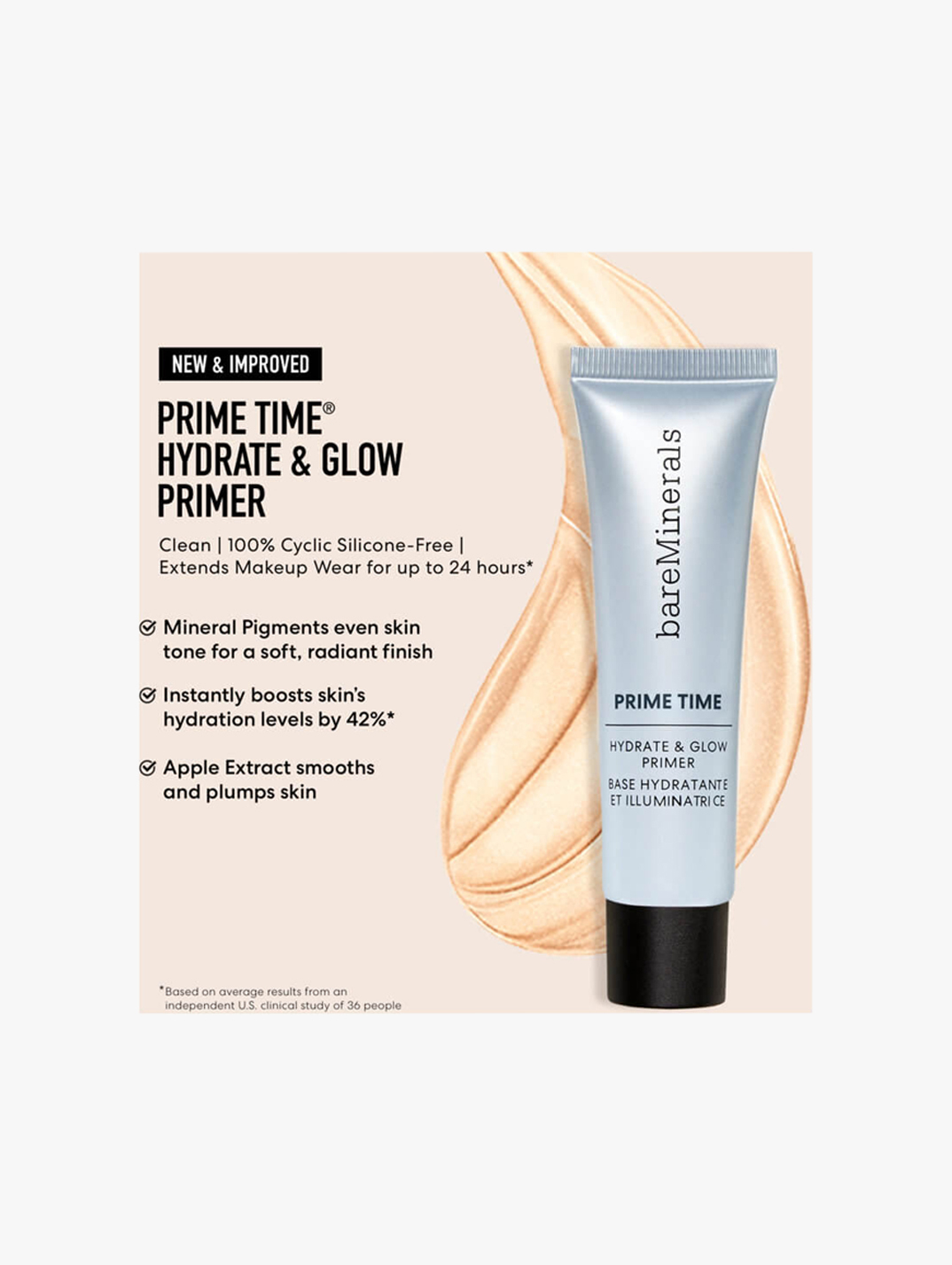 bareMinerals Prime Time Hydrate and Glow Primer MECCA