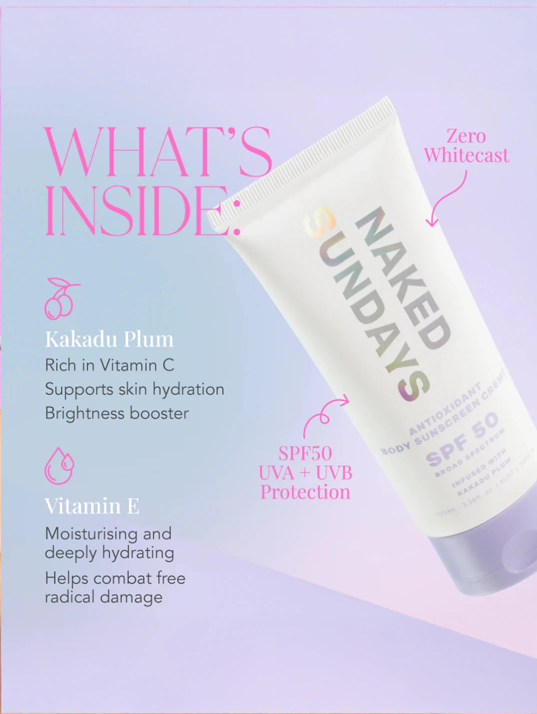 Alternative Image Naked Sundays Spf50 Antioxidant Body Sunscreen Creme 3