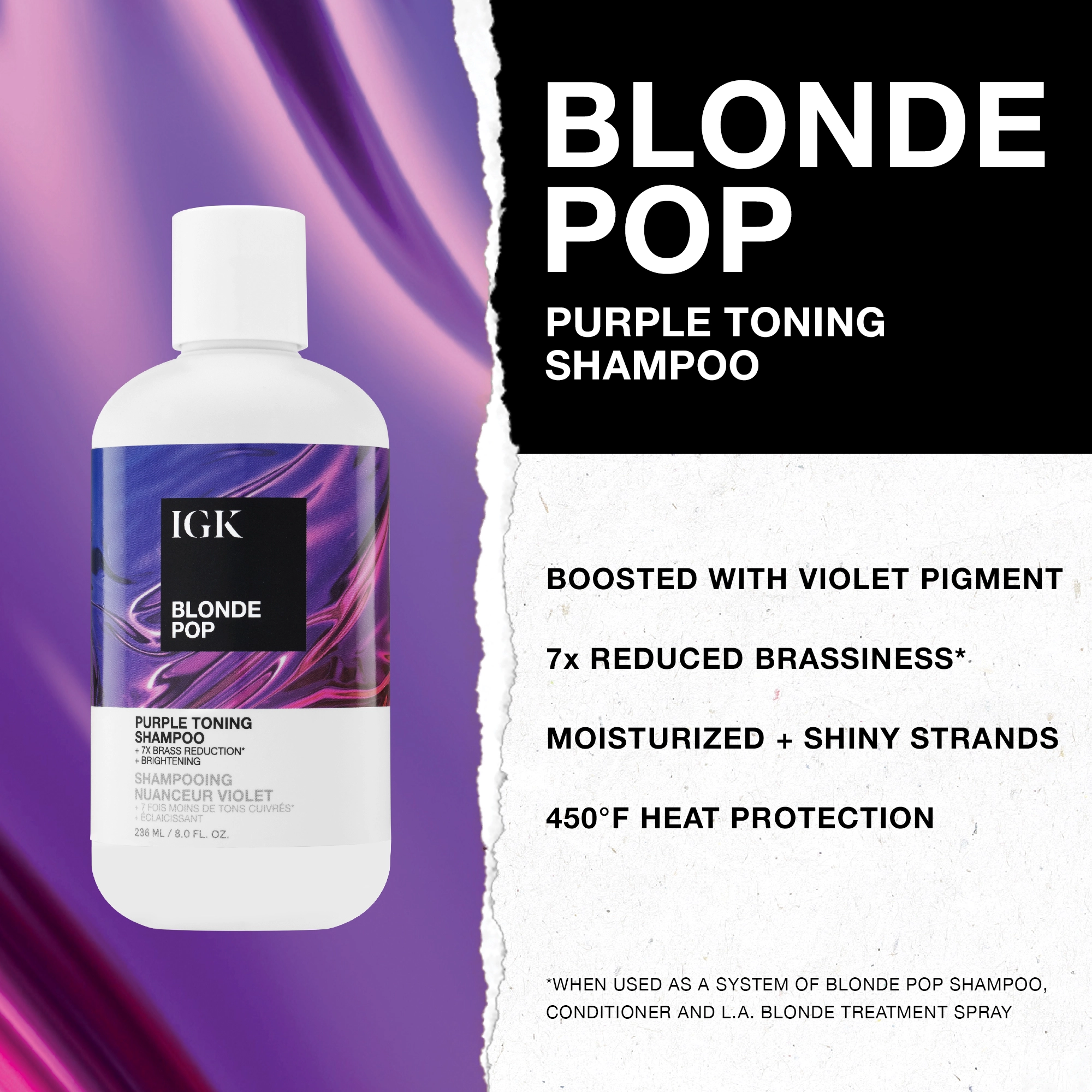 IGK Brand New on sale Litre Shampoo