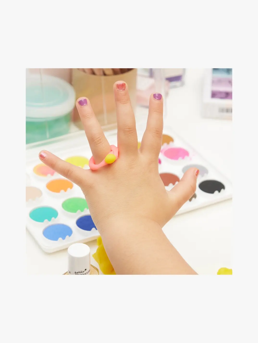 Baby Ashu Pretend Play with Color Nail Polish - Kids Nail Art Toys - YouTube