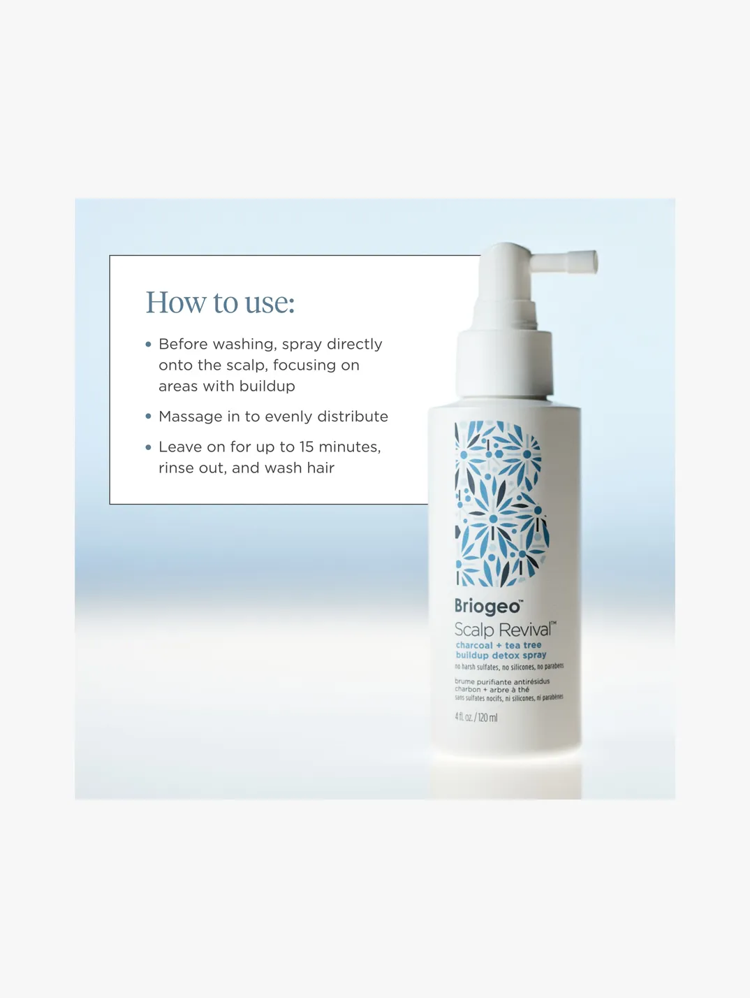 Alternative Image Briogeo Scalp Revival Charcoal& Tea Tree Build Up Detox Spray 120ml