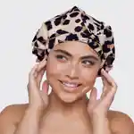 Alternative Image Kitsch Luxe Shower Cap Leopard