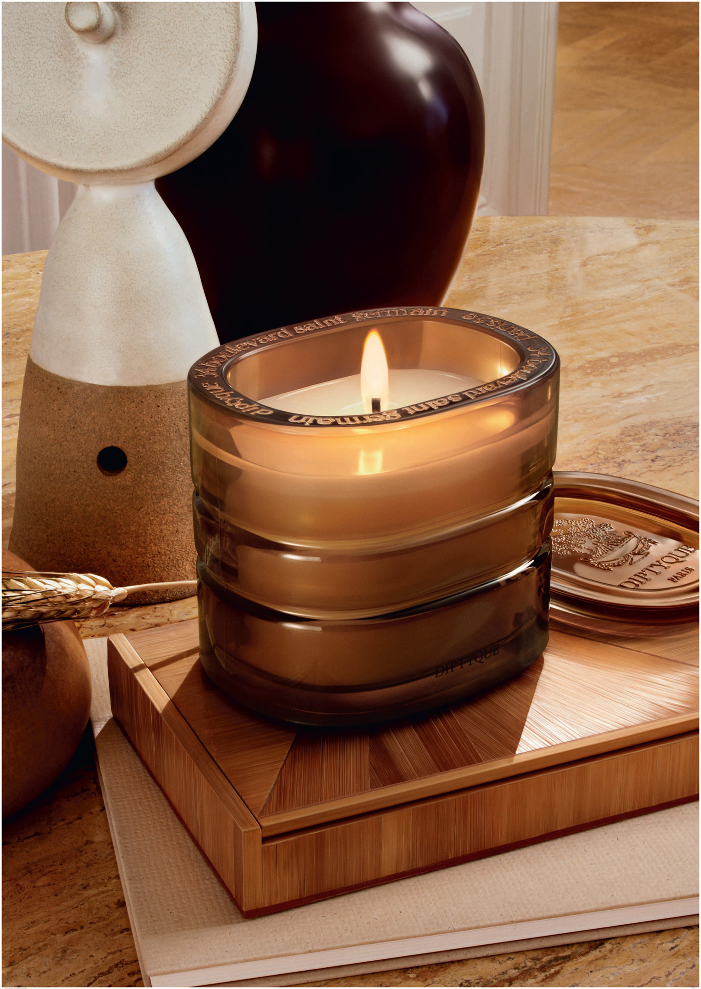 diptyque Terres Blondes キャンドル プレミアム リフィラブルキャンドル テール ブロンド (黄金の大地