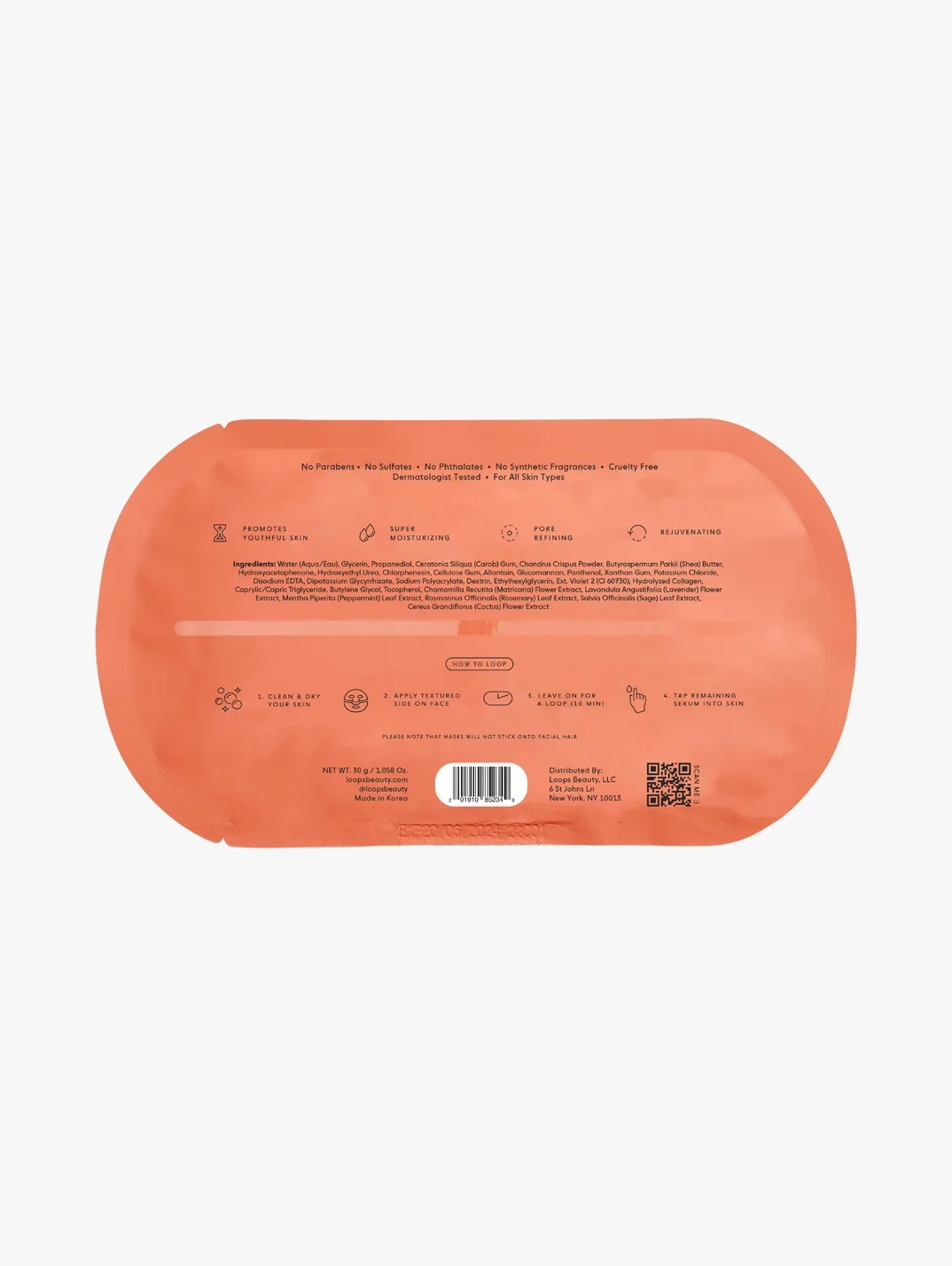 Alternative Image Loops Weekly Reset Face Mask Single
