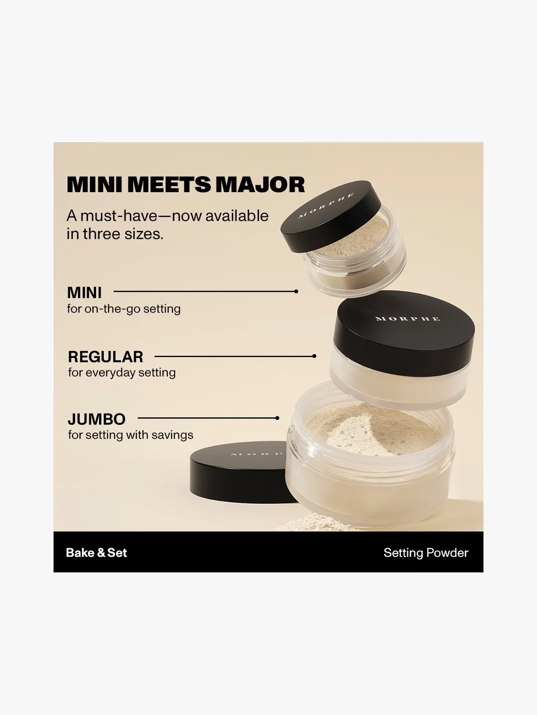Alternative Image Morphe Jumbo Bake Set Soft Focus Setting Powder