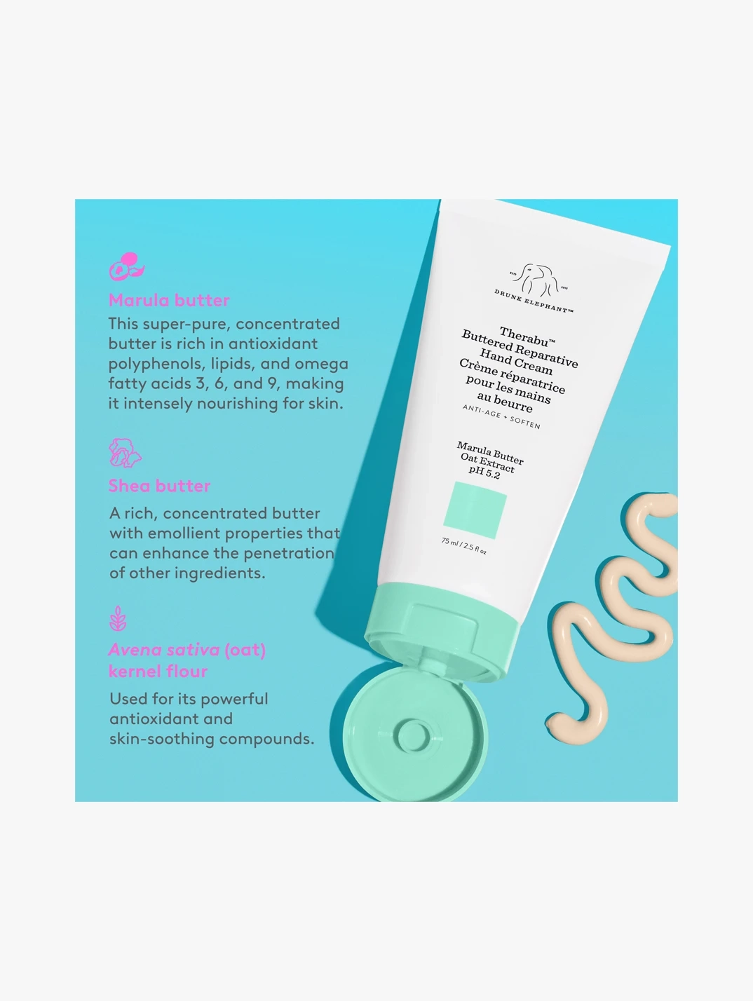 Alternative Image Drunk Elephant Therabu Hand Cream
