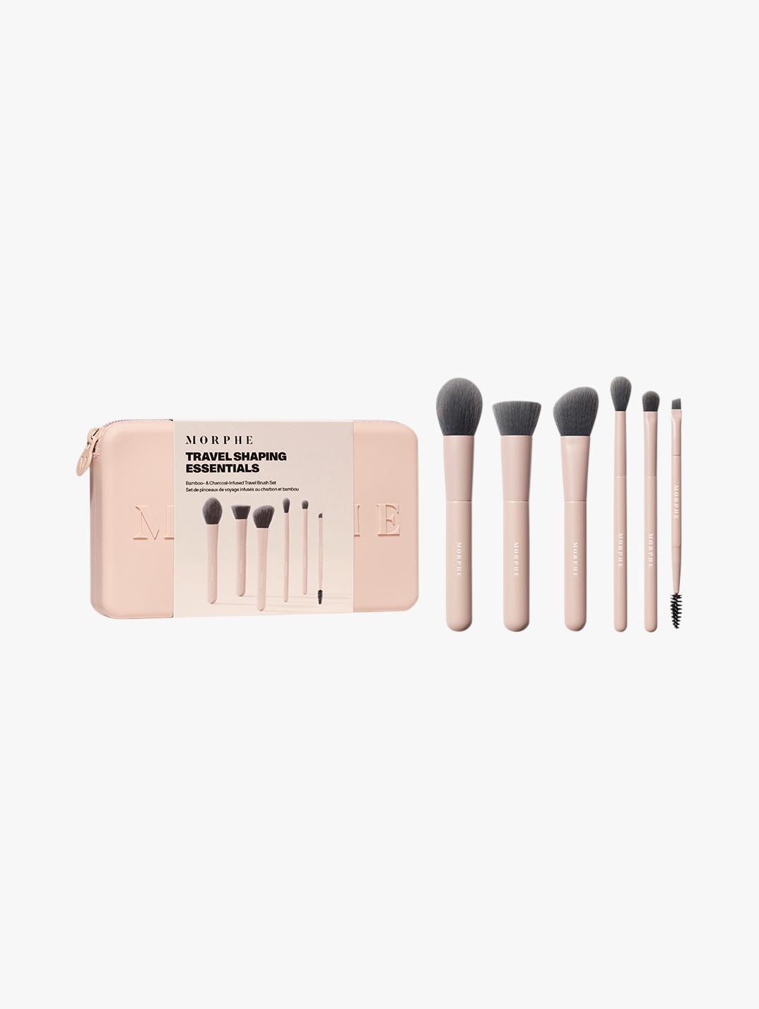 Morphe Travel Shaping Essentials Bamboo & Charcoal Infused Travel Brush ...