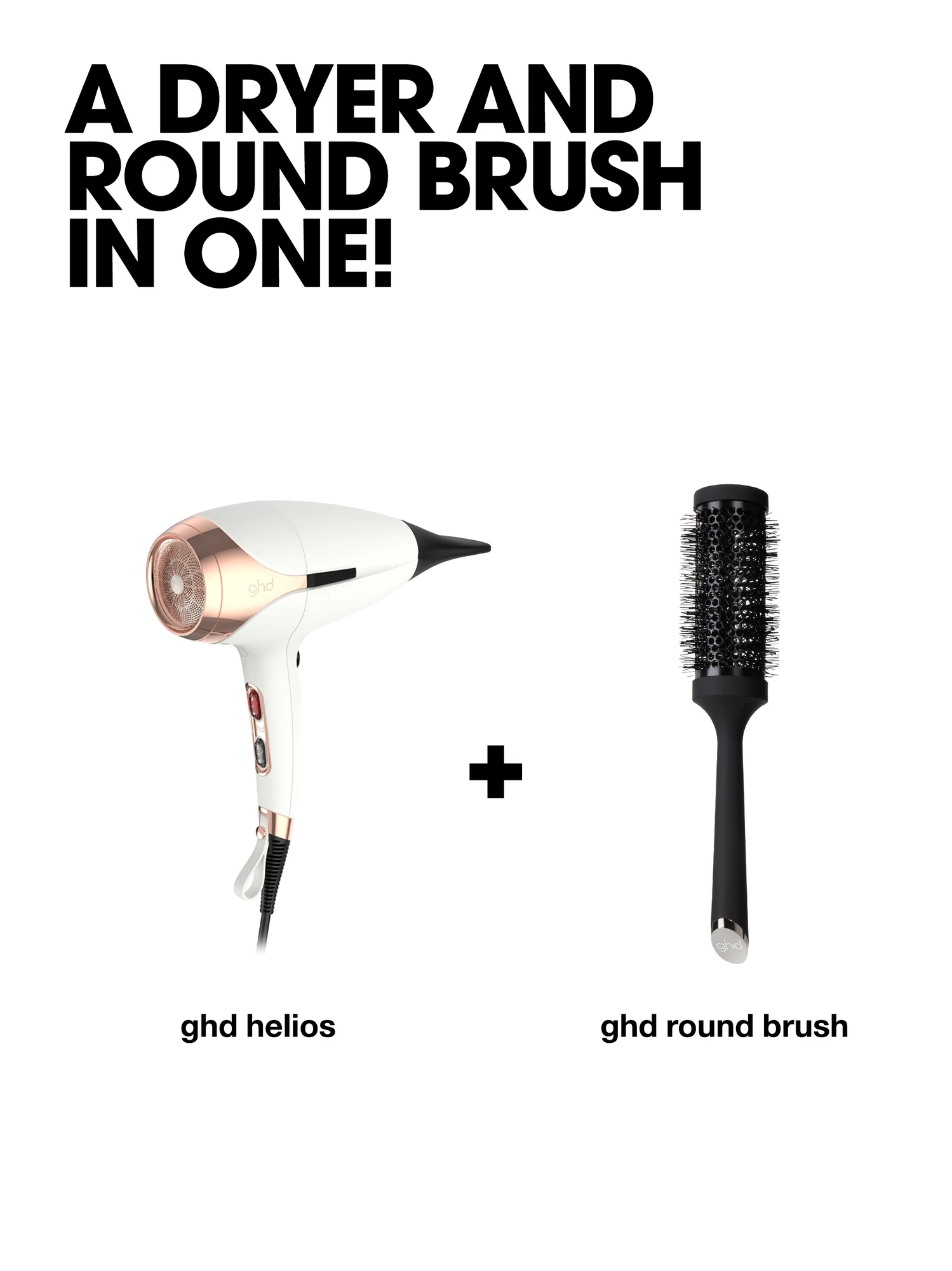 Alternative Image Ghd Duet Blow Dry Brush White