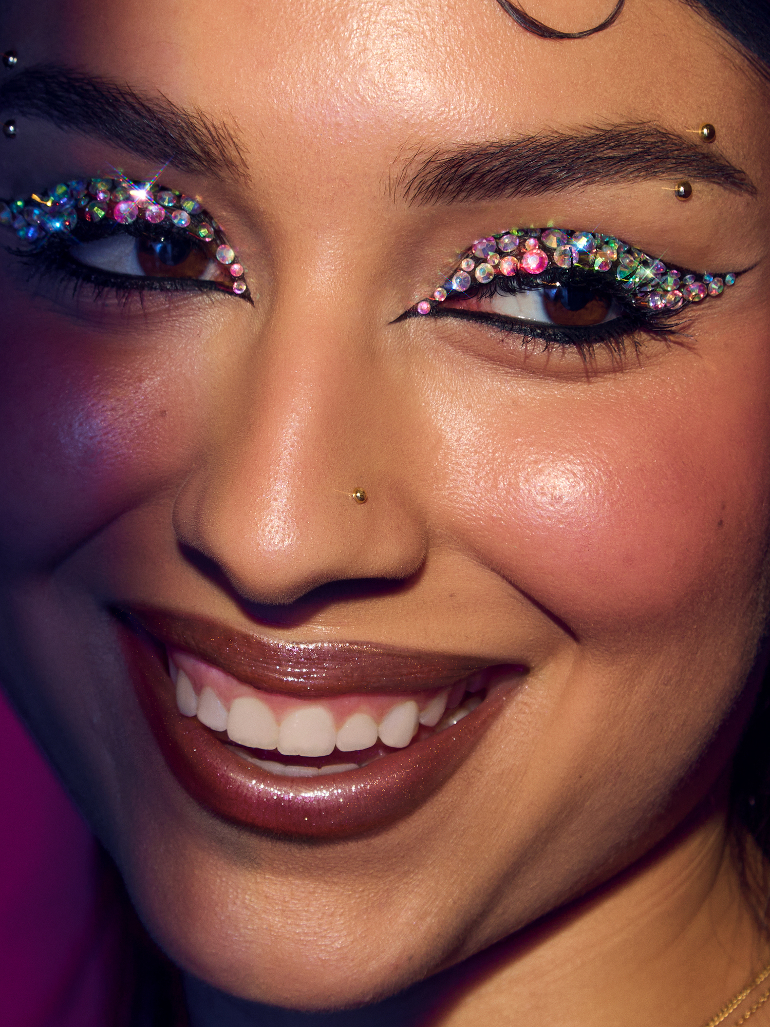 Euphoria Makeup Skin Gems Face Face Gemstones