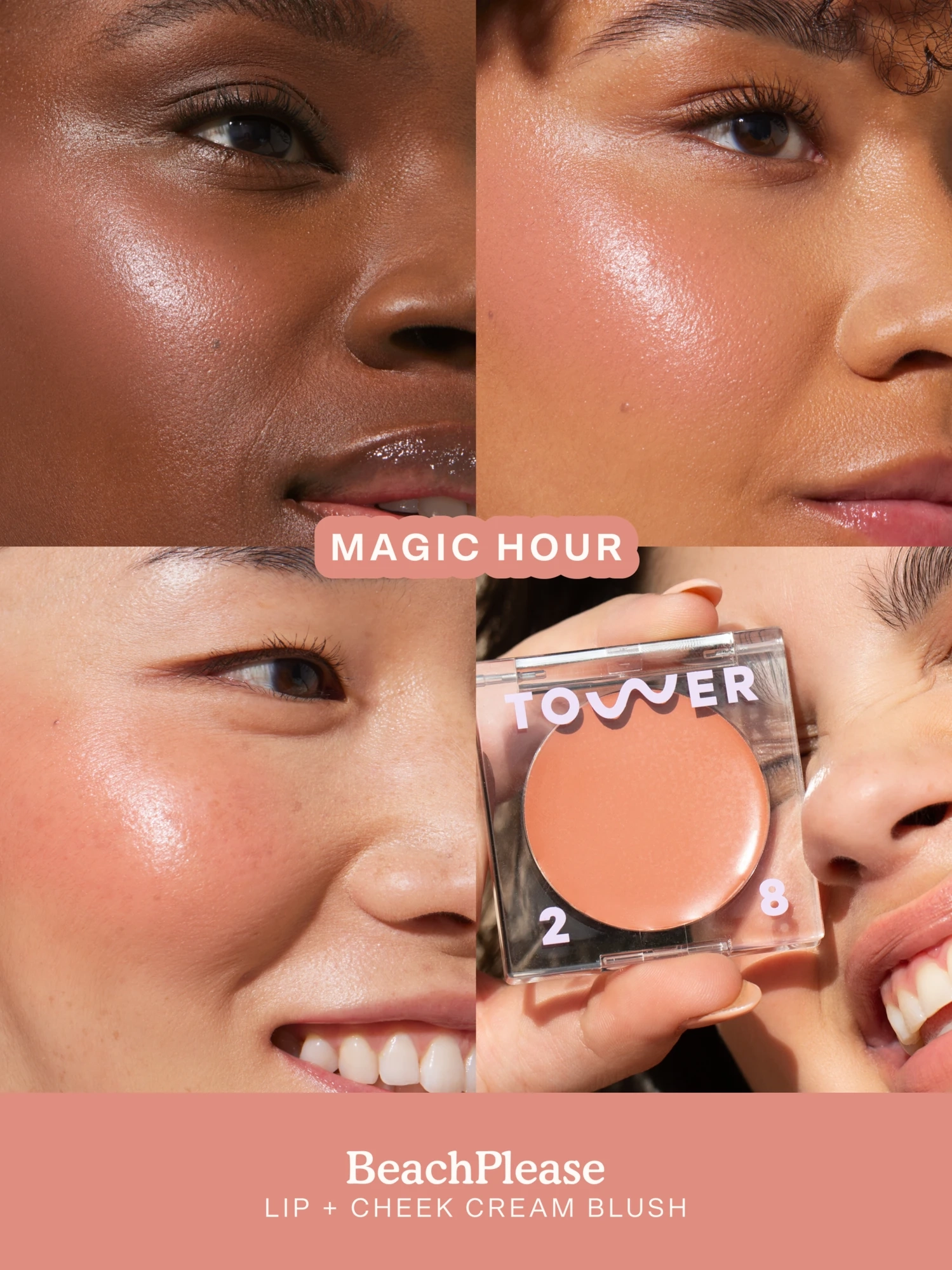 Alternative Image Tower28 Beach Please Lip Cheek Cream Blush