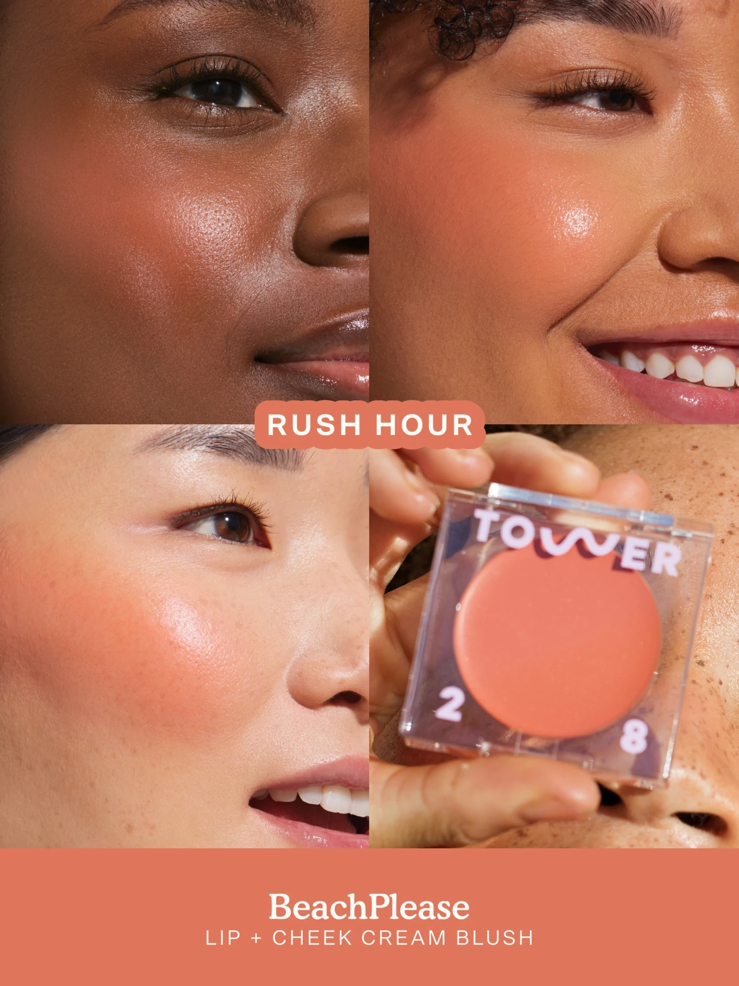 Alternative Image Tower28 Beach Please Lip Cheek Cream Blush