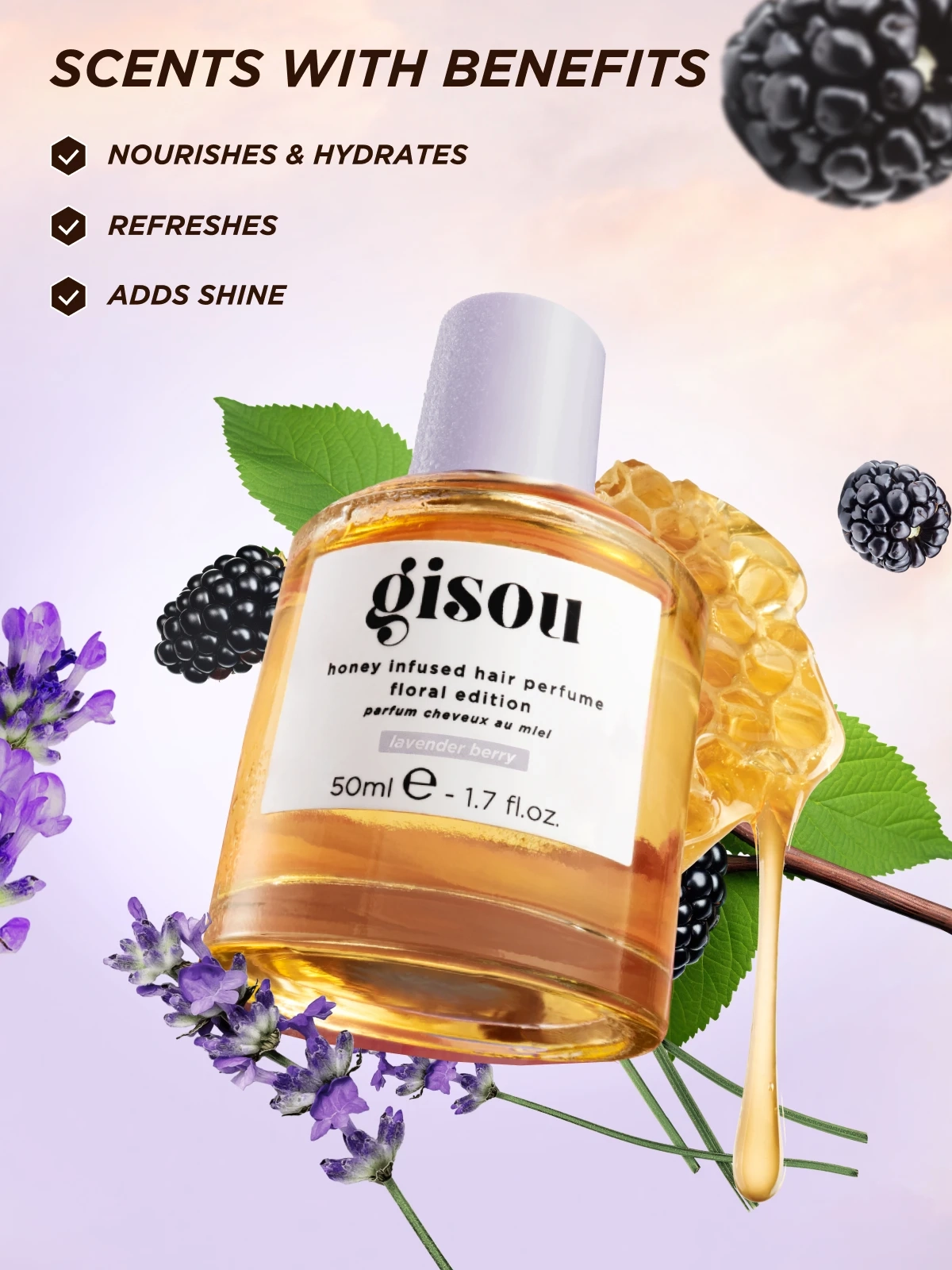 Alternative Image Gisou Lavender Berry Hair Mist