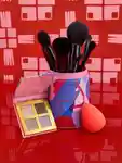 Alternative Image Mecca Max 11 Piece Brush Sponge Set With Brush Case