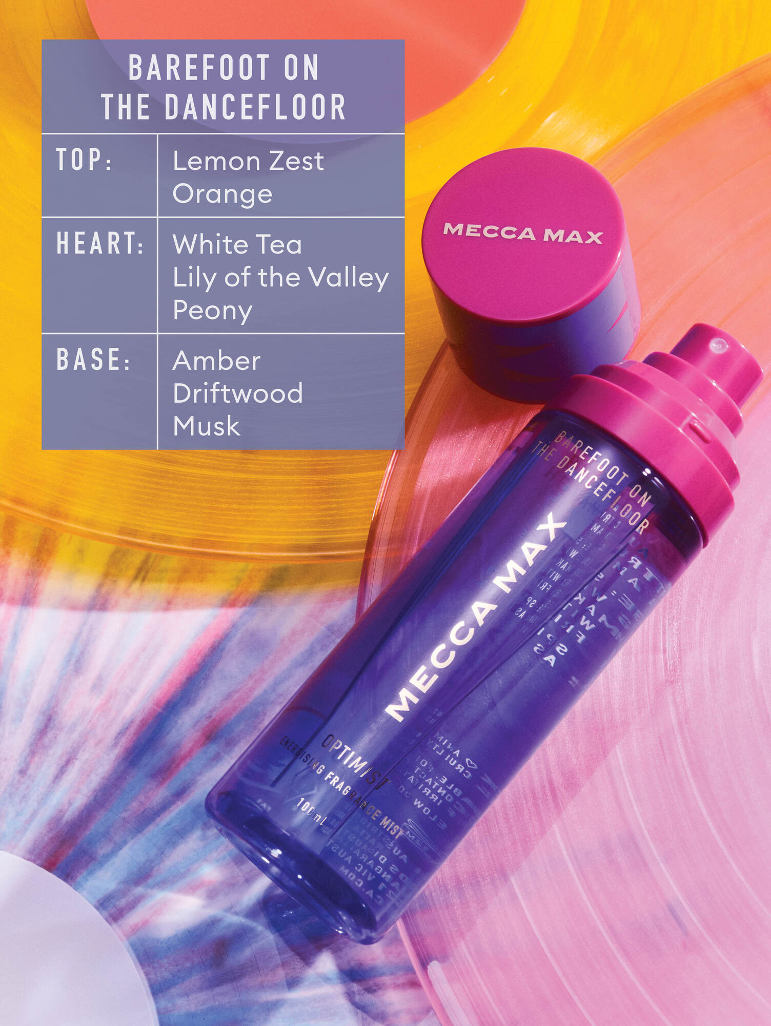 MECCA MAX - OPTIMIST Energising Fragrance Mist Barefoot On The