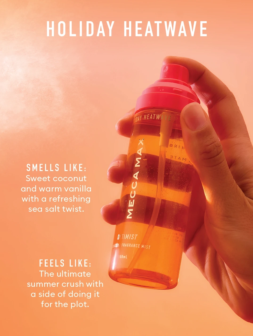 Alternative Image Mecca Max Optimist Energising Fragrance Mist Holiday Heatwave
