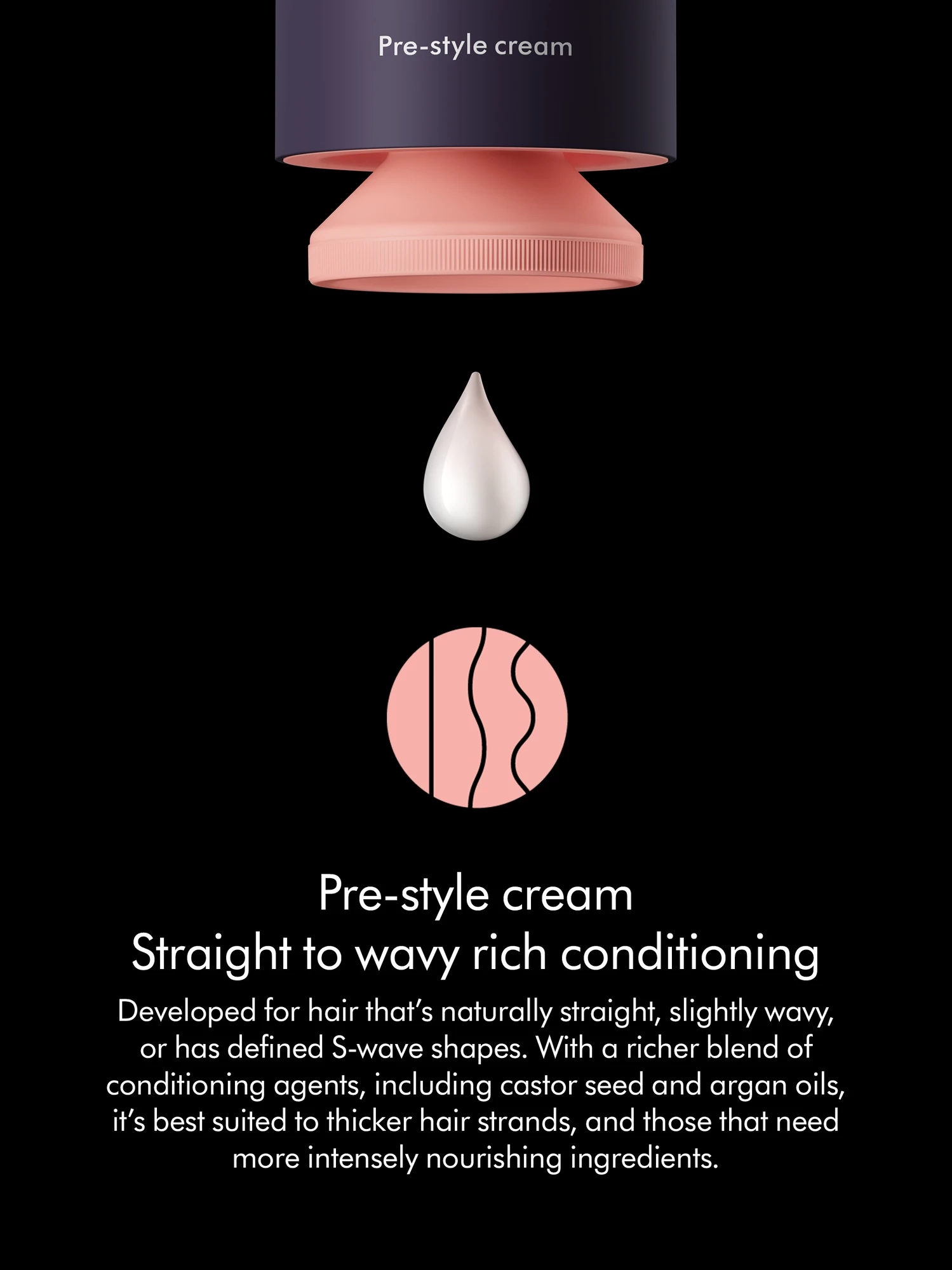 Alternative Image Dyson Straight To Wavy Chitosan Pre Style Cream100m