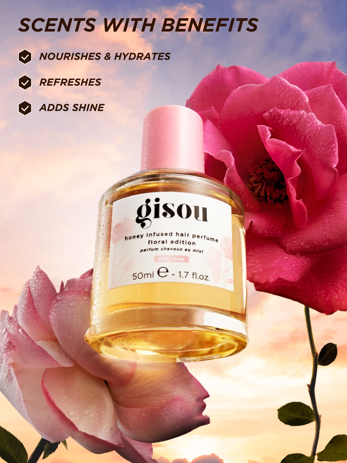 Alternative Image Gisou Hair Perfume Wild Rose