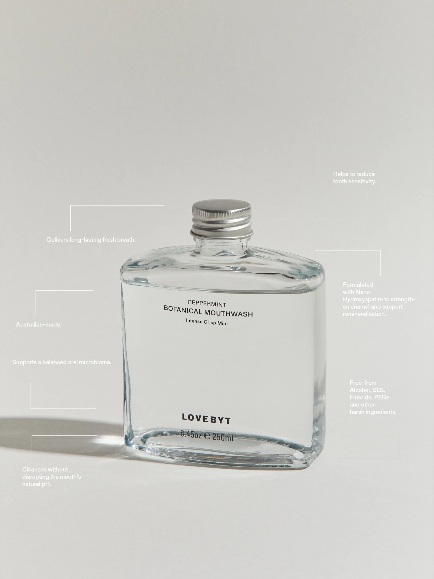 Alternative Image LOVEBYT Peppermint Mouthwash250ml
