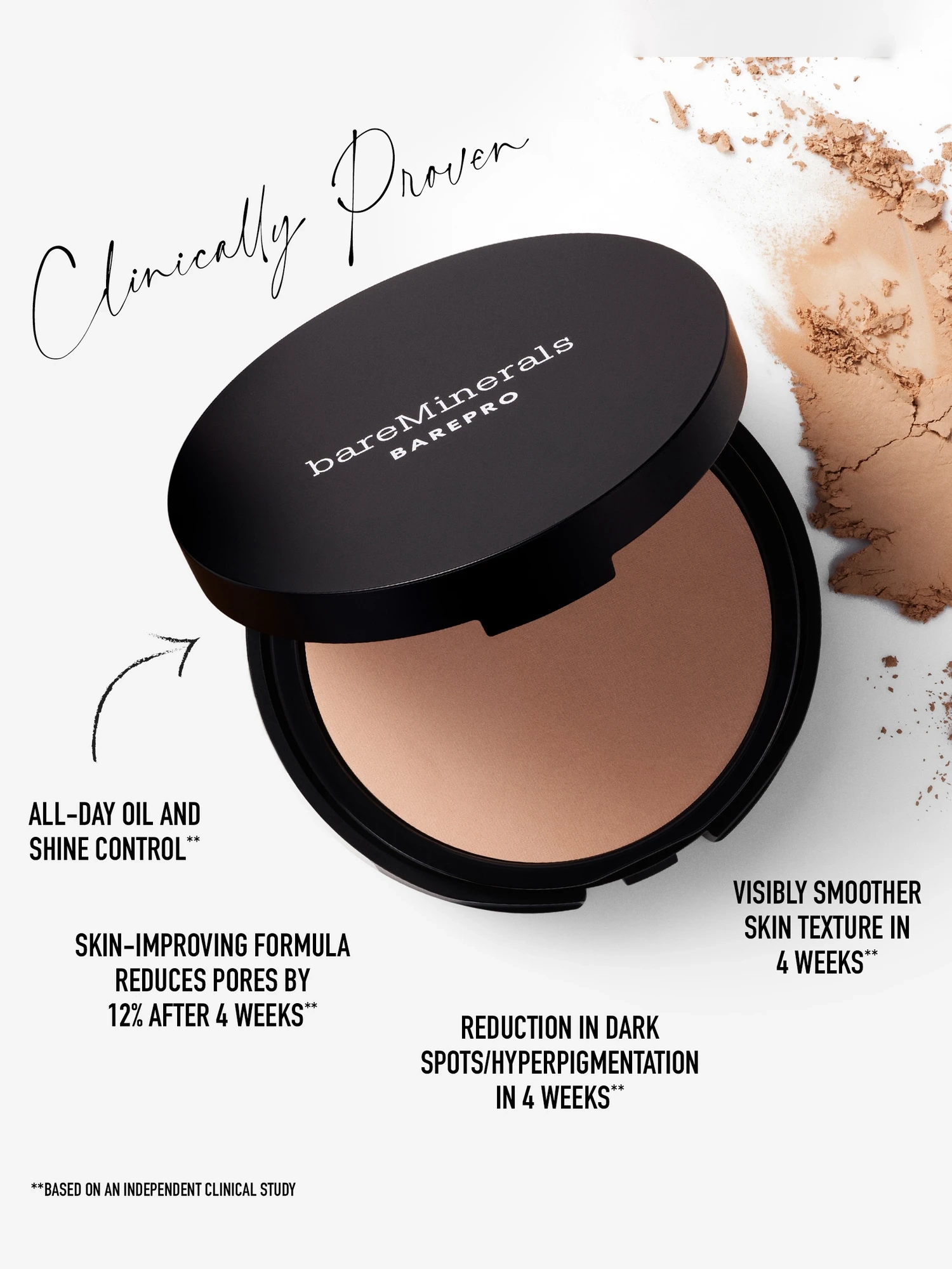 Alternative Image Bare Minerals Bare Pro24 Hr Skin Perfecting Powder Foundation