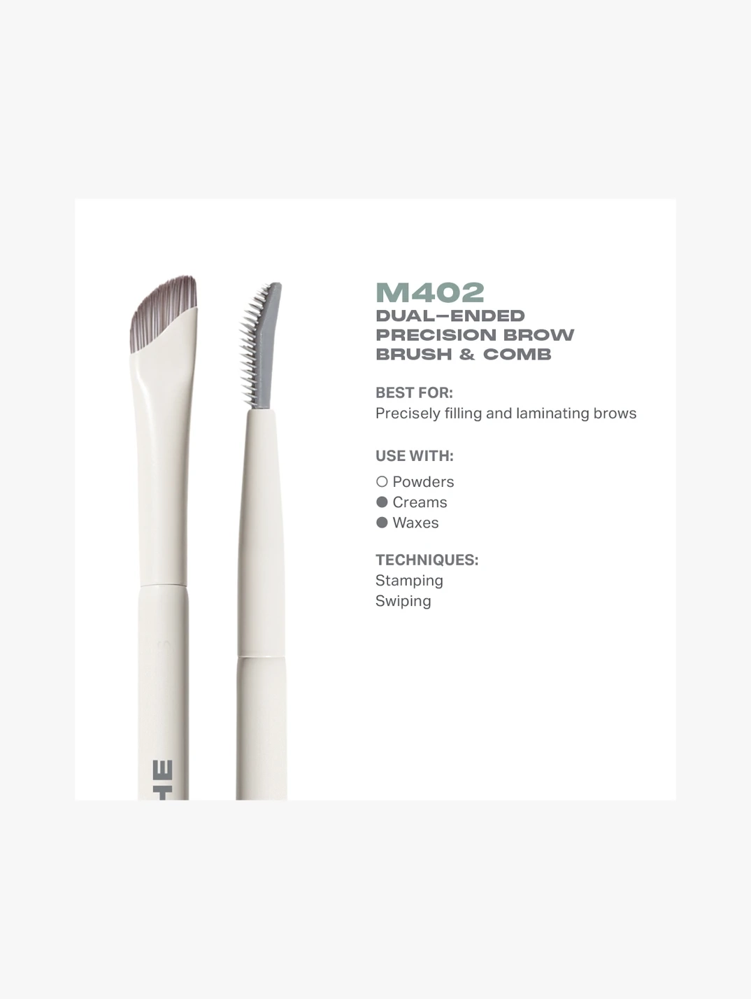 Alternative Image Morphe M402 Dual Ended Precision Brow Brush Comb