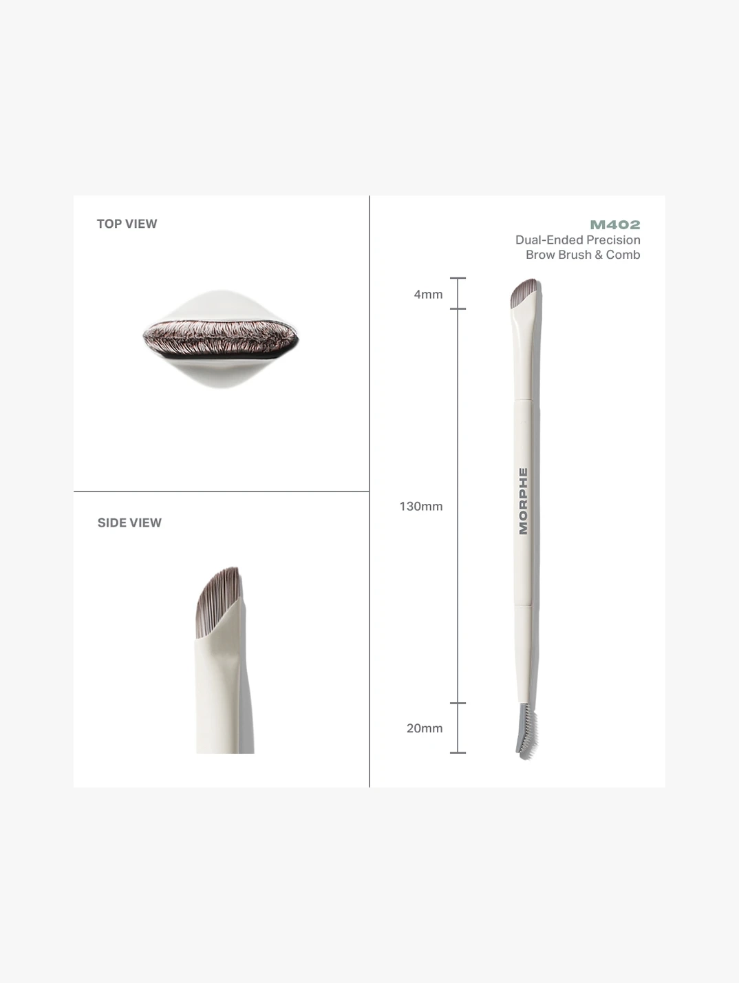 Alternative Image Morphe M402 Dual Ended Precision Brow Brush Comb