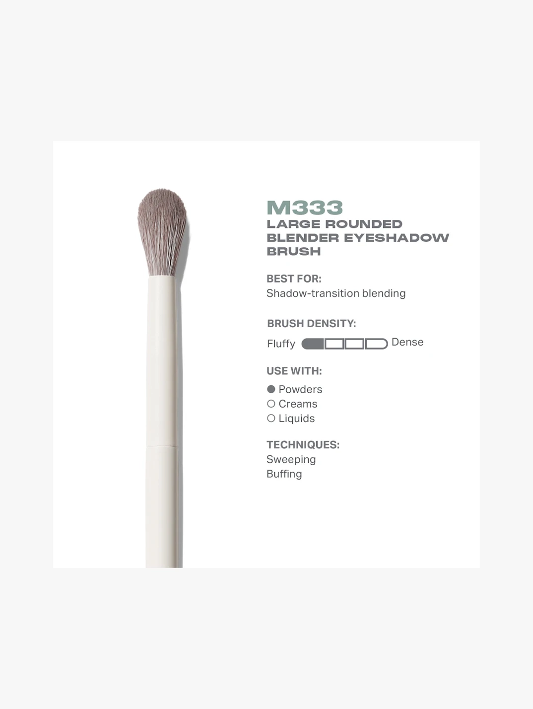 Alternative Image Morphe M333 Large Rounded Blender Eyeshadow Brush