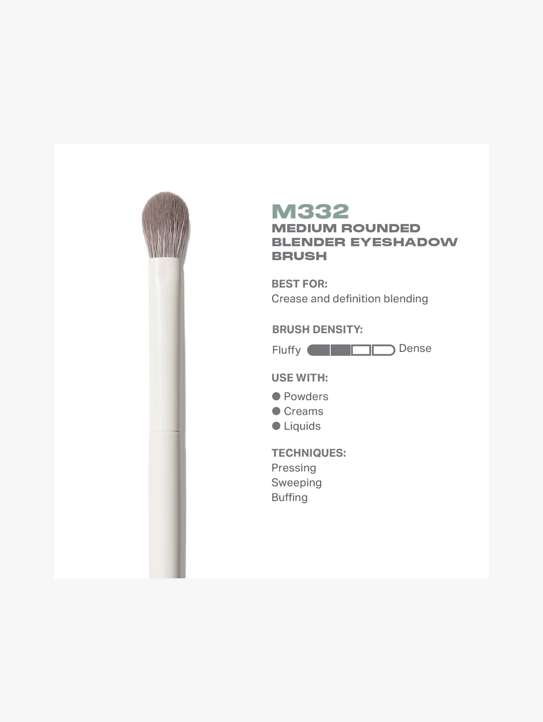 Alternative Image Morphe M332 Medium Rounded Blender Eyeshadow Brush