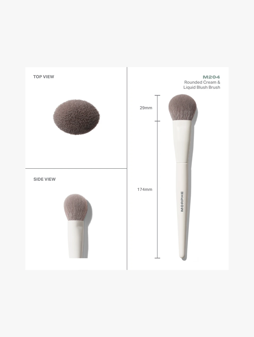 Alternative Image Morphe M204 Rounded Cream Liquid Blush Brush