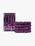 Hero Slip Pure Silk Skinny Scrunchies Purple