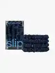 Hero Slip Pure Silk Skinny Scrunchies Navy