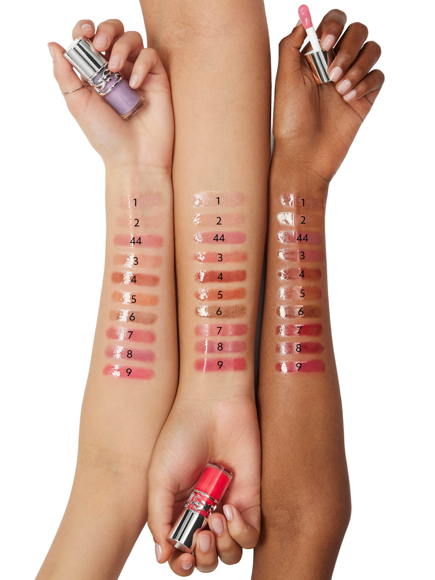 Ysl Volupte Shine Swatches Ysl Lipstick Swatches Pink Blouson Ysl