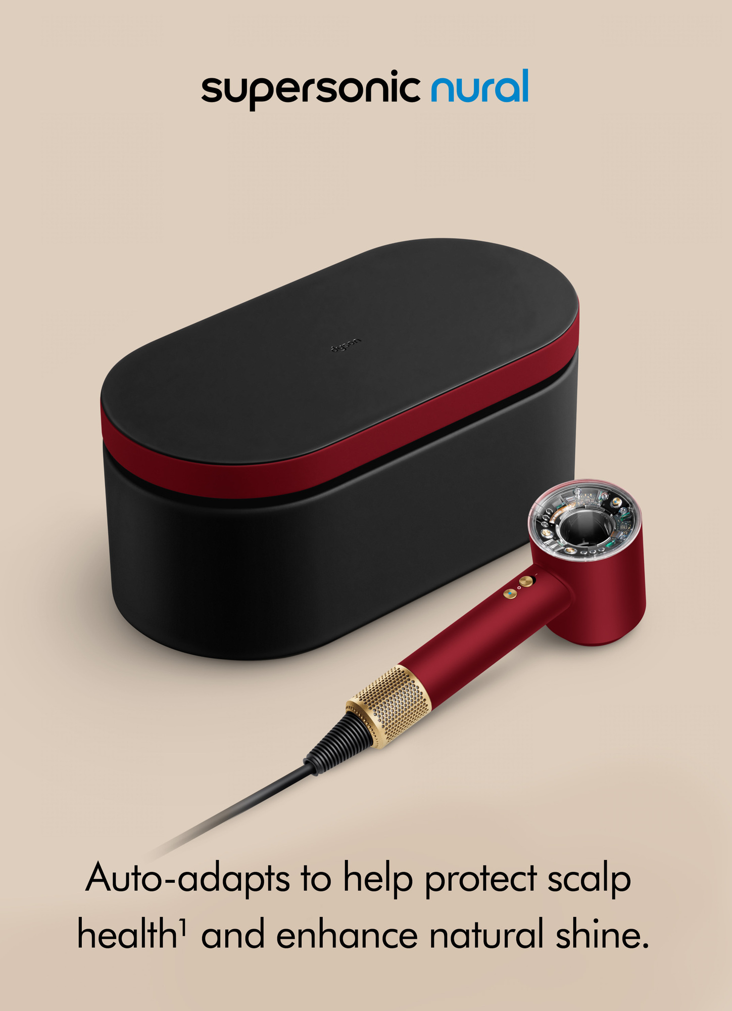 Dyson Supersonic Nural™ Intelligent Hair Dryer Red /Gold | MECCA