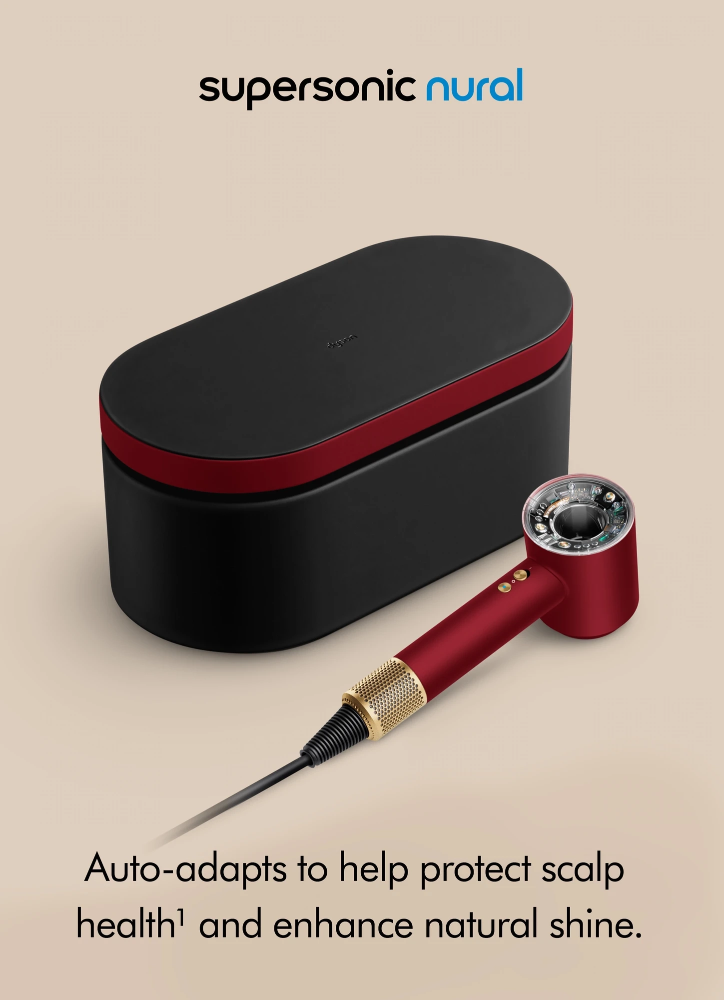 Dyson Supersonic Nural™ Intelligent Hair Dryer Red /Gold | MECCA
