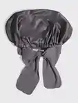 Alternative Image Kitsch Adjustable Oversized Satin Bonnet Charcoal
