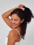 Alternative Image Kitsch Ruched Satin Scrunchies Cherry