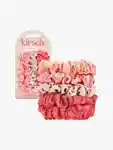 Hero Kitsch Ruched Satin Scrunchies Cherry