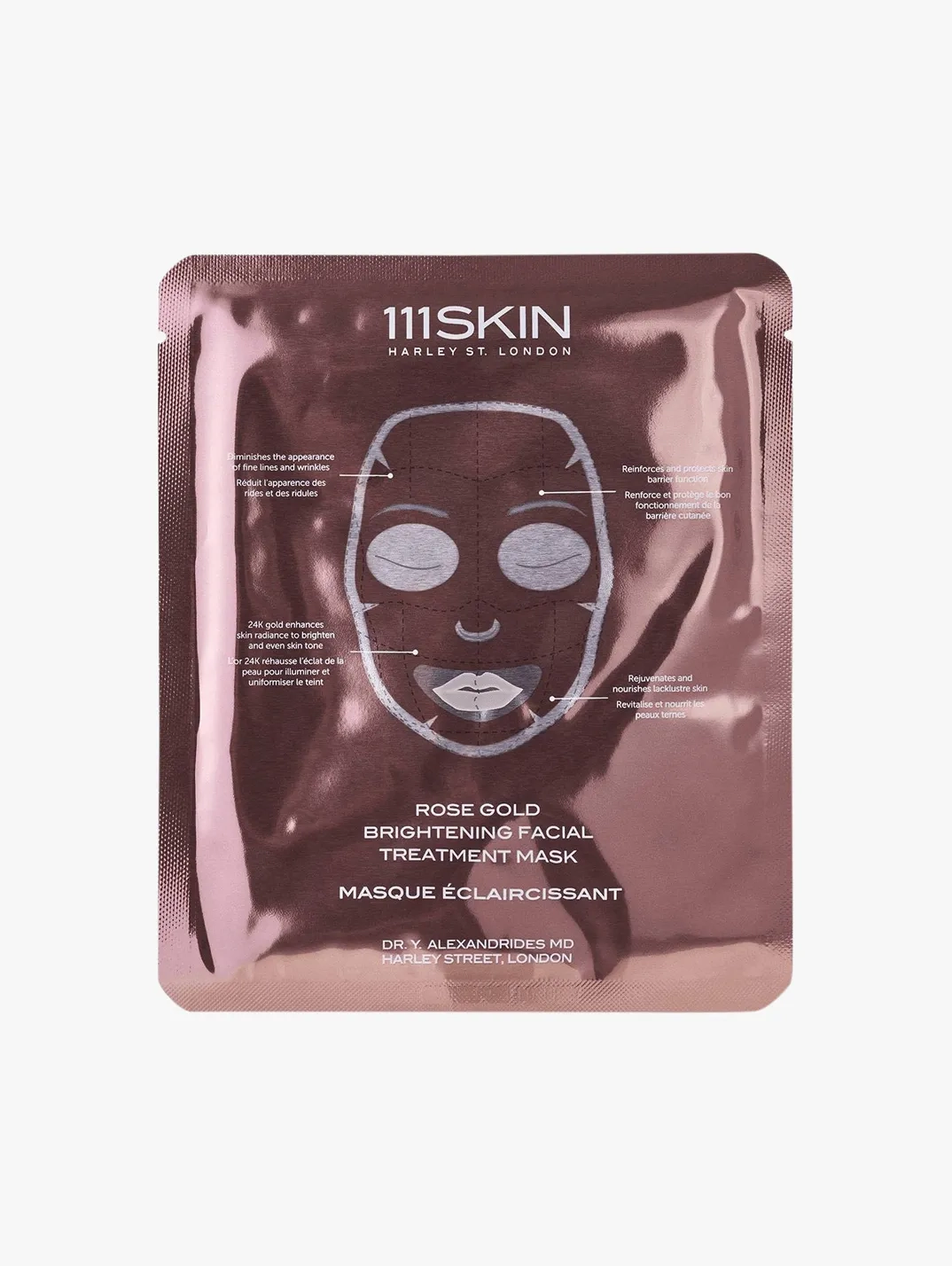 Hero 111 SKIN Rose Gold Brightening Facial Treatment Mask Single