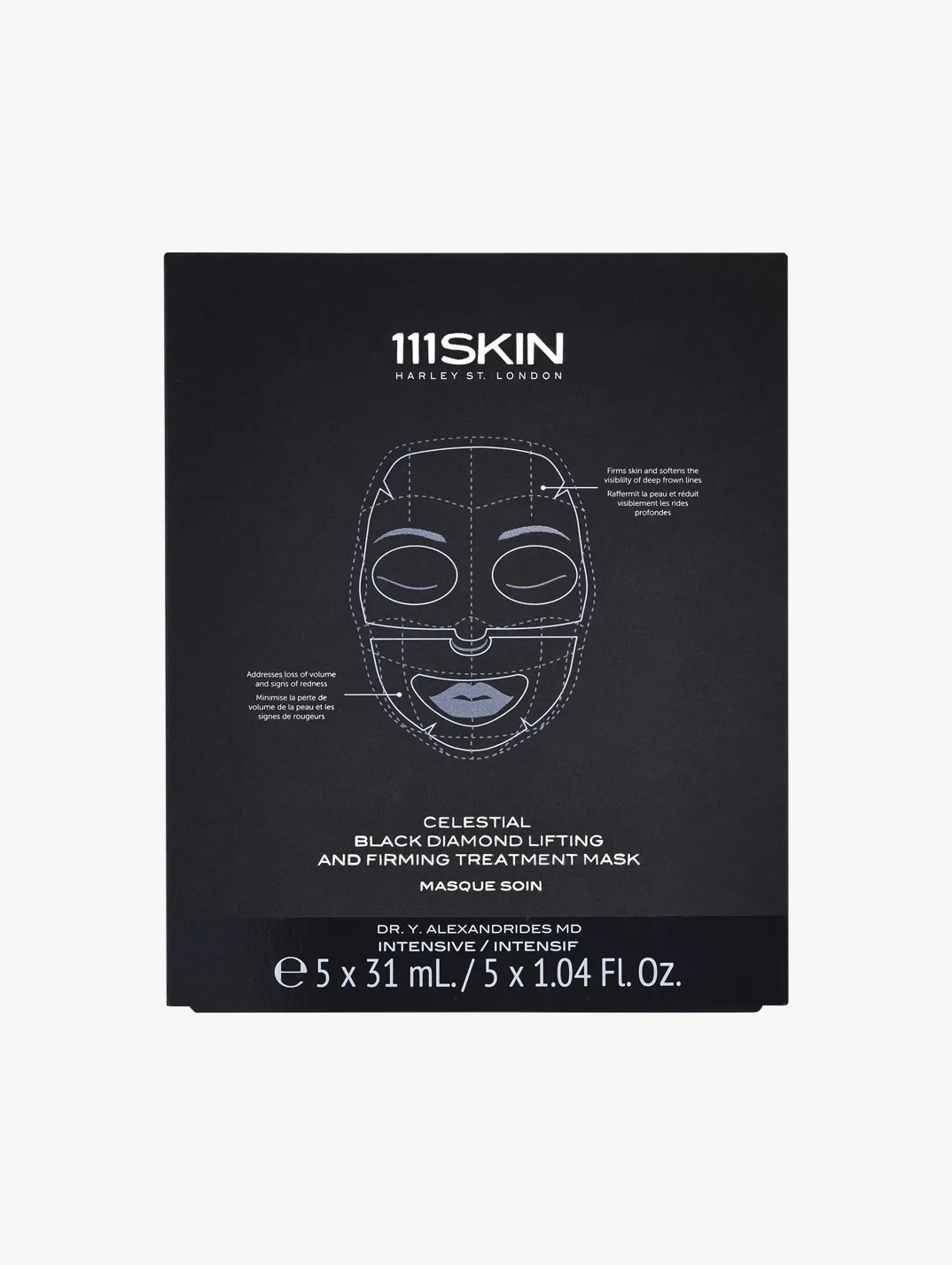 Hero 111 Skin Celestial Black Diamond Lifting& Firming Treatment Mask Box