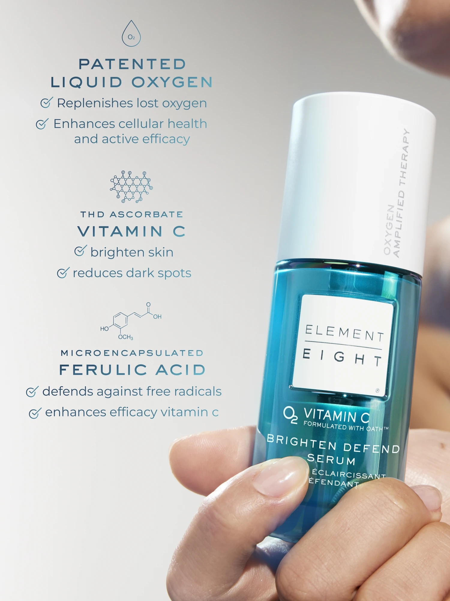 Alternative Image ELEMENTEIGHT O2 Vitamin C Brighten Defend Serum