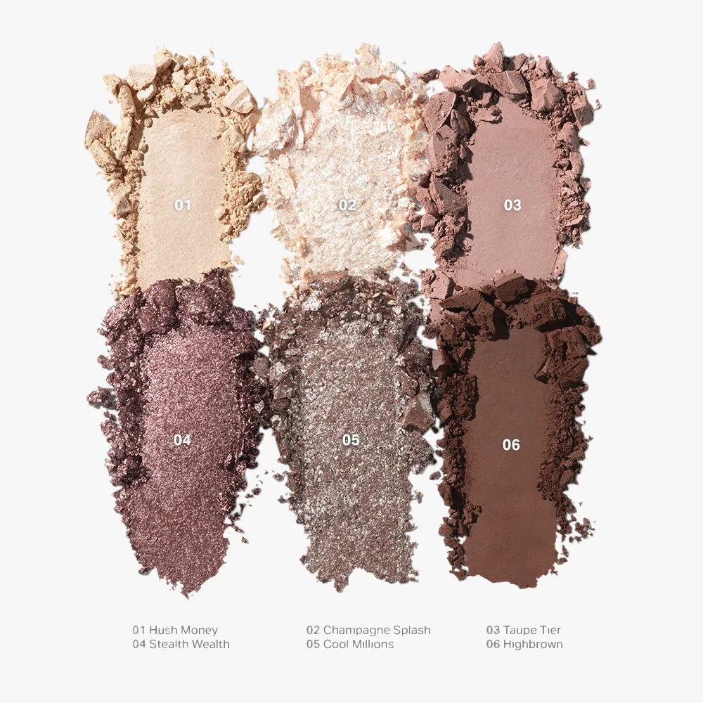 Swatch Morphe Rich Glitch Eyeshadow Palette