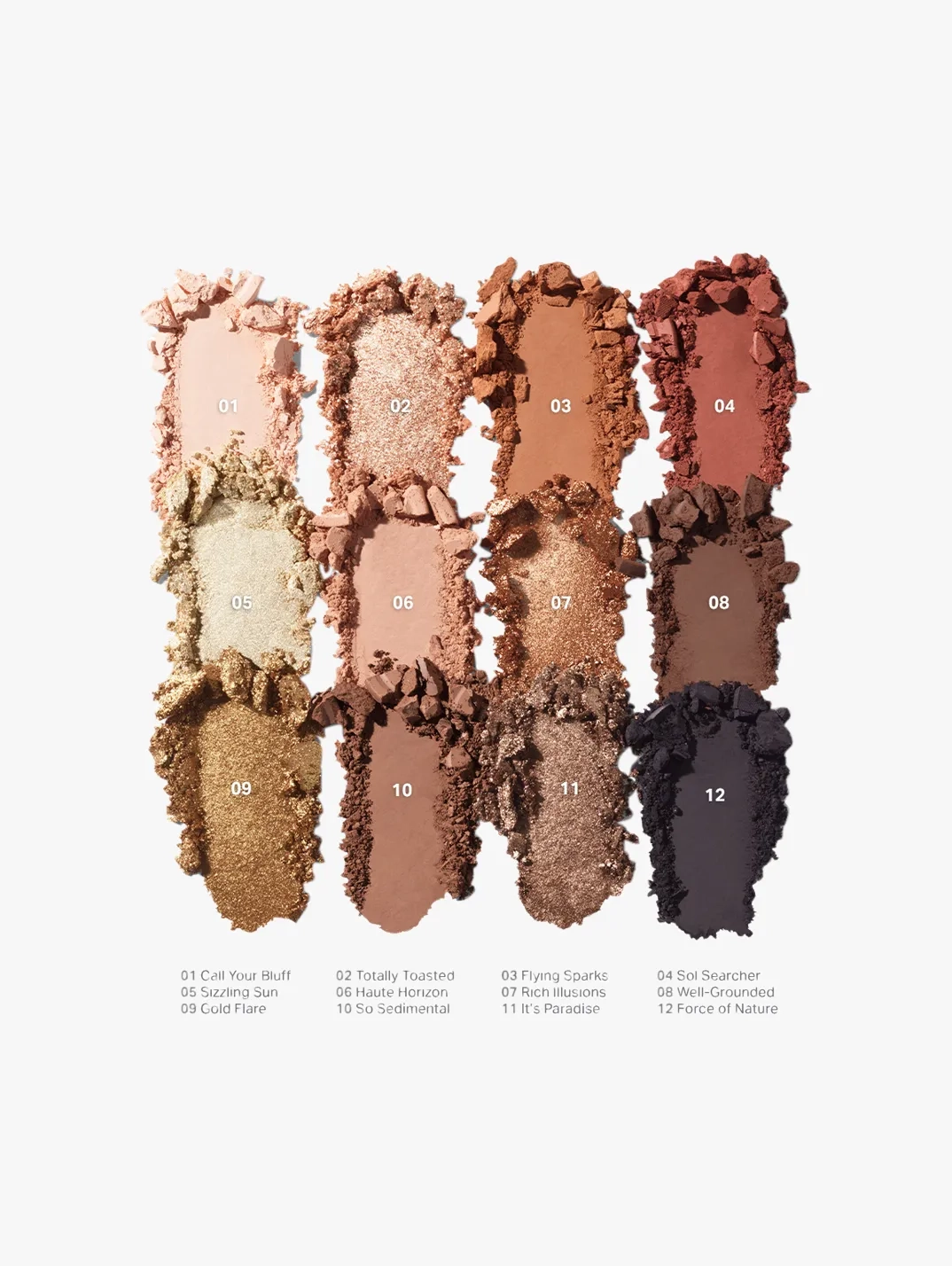 Swatch Morphe Flickering Sands Eyeshadow Palette